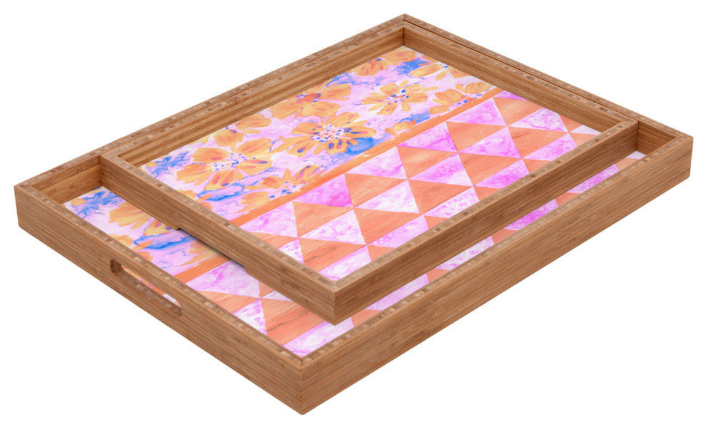 Deny Designs Dash And Ash Flora Fiesta 1 Rectangular Tray