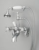 Cheviot Products 5100 Series Wall-Mount Tub Filler, Cross, Porcelain, Chrome