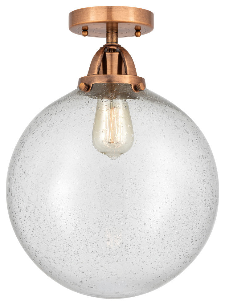 Beacon Semi-Flush Mount, Antique Copper, Seedy, Seedy