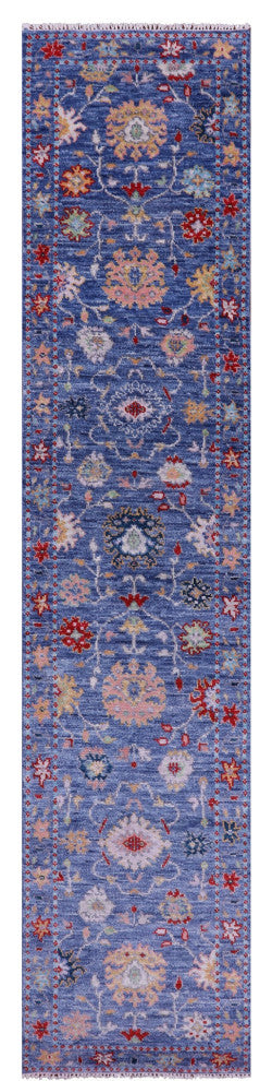 2' 7" X 12' 0" Turkish Oushak Handmade Wool Runner Rug - Q14989