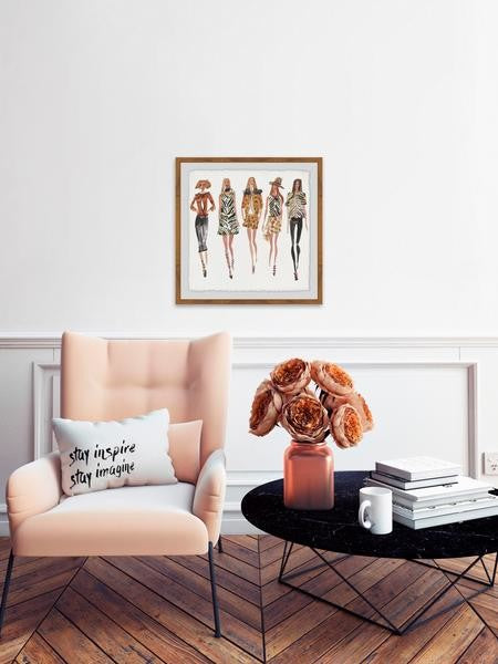 "Animal Style" Framed Painting Print, 24"x24"