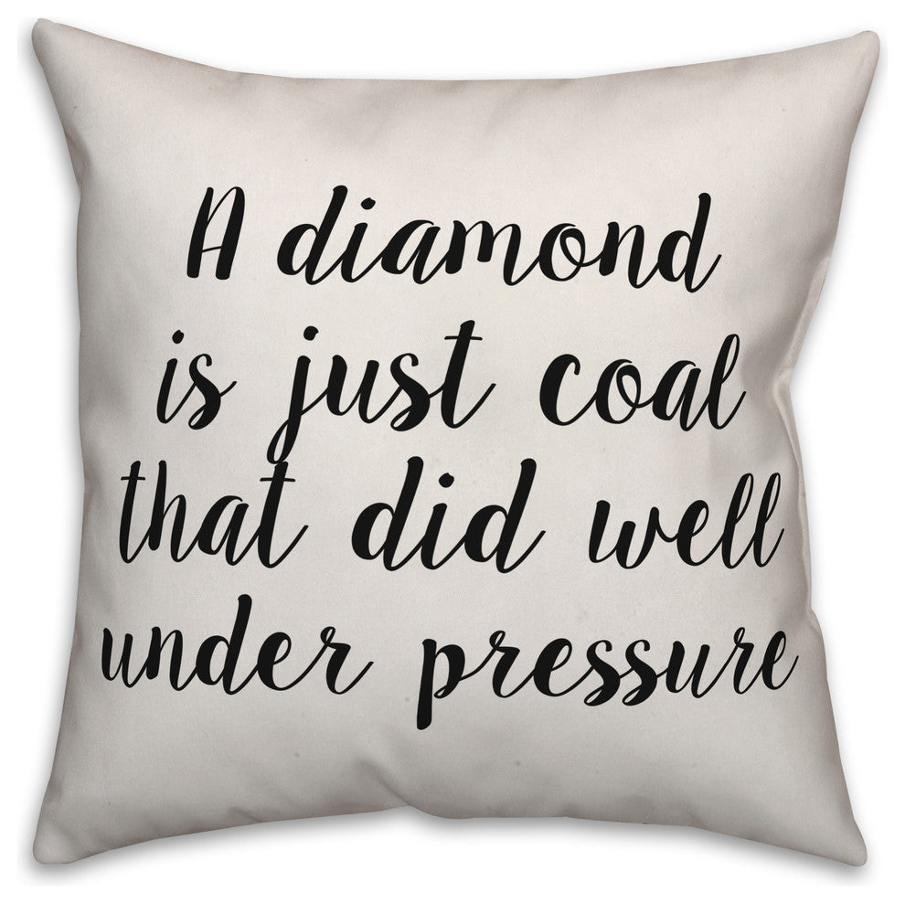 A Diamond, Throw Pillow, 18"x18"