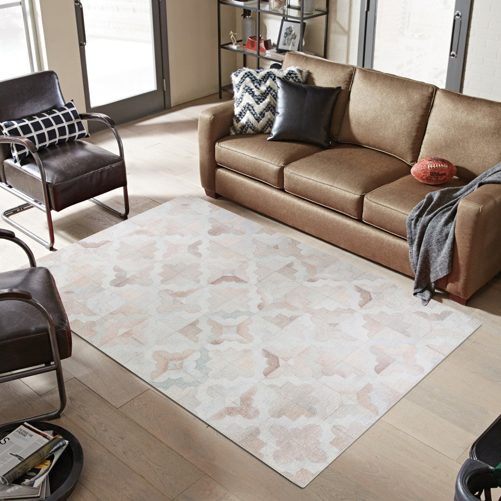 Indoor/Outdoor Stetson SS8 Linen Machine Washable 3' x 5' Rug