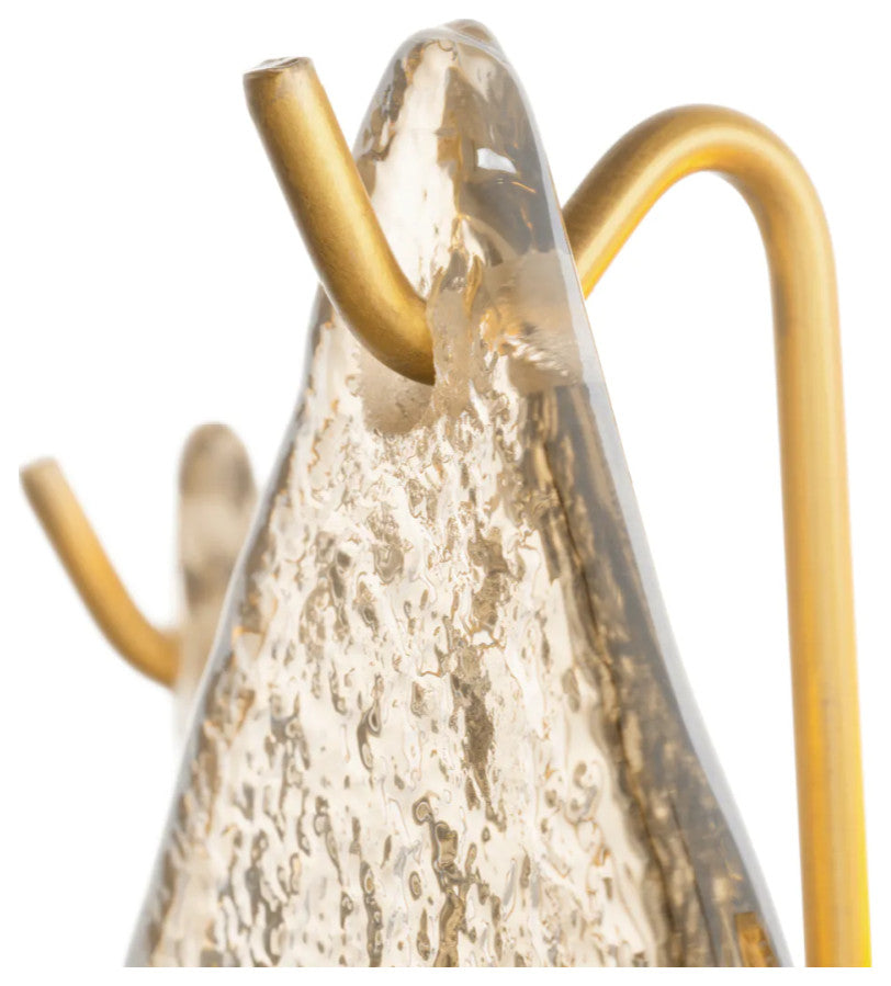 Sugared Glass Cascading Wall Lamp, Eichholtz Rhombus