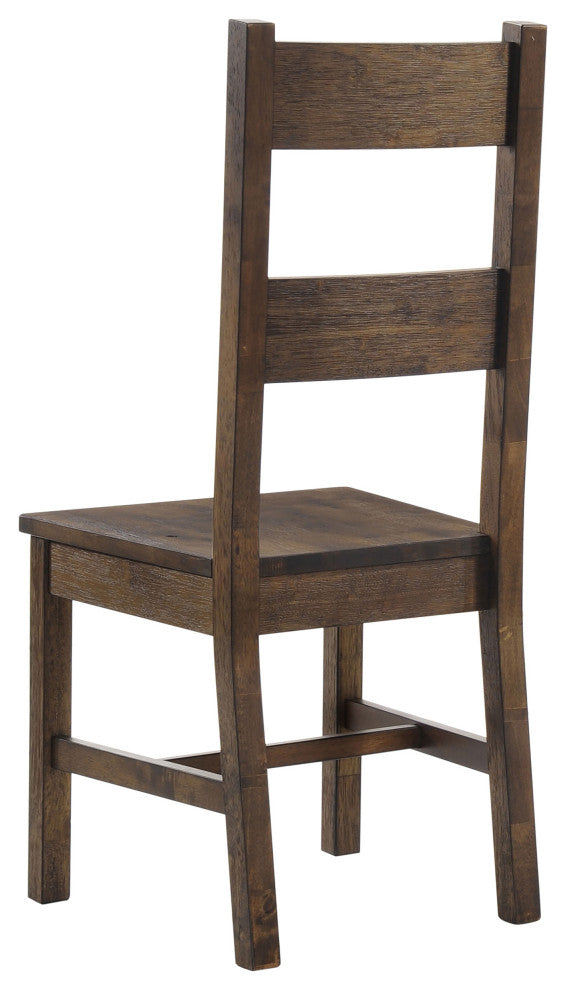 Coleman Dining Side Chair Rustic Golden Brown, Set of 2
