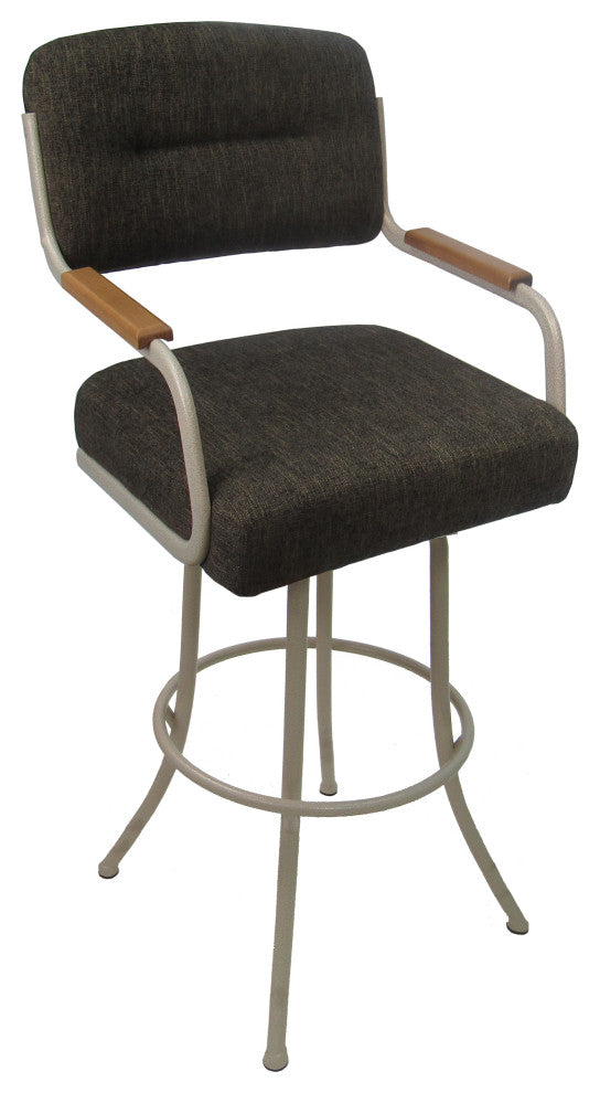 Swivel Metal Bar Stool Counter 26", 30", Extar Tall 34" - M-114, Sanora Brown