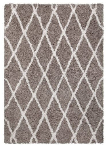Zoya Area Rug, Gray/White, 5'x7'6"