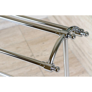 Kingston Brass Pedestal Towel Rack, Polished Chrome