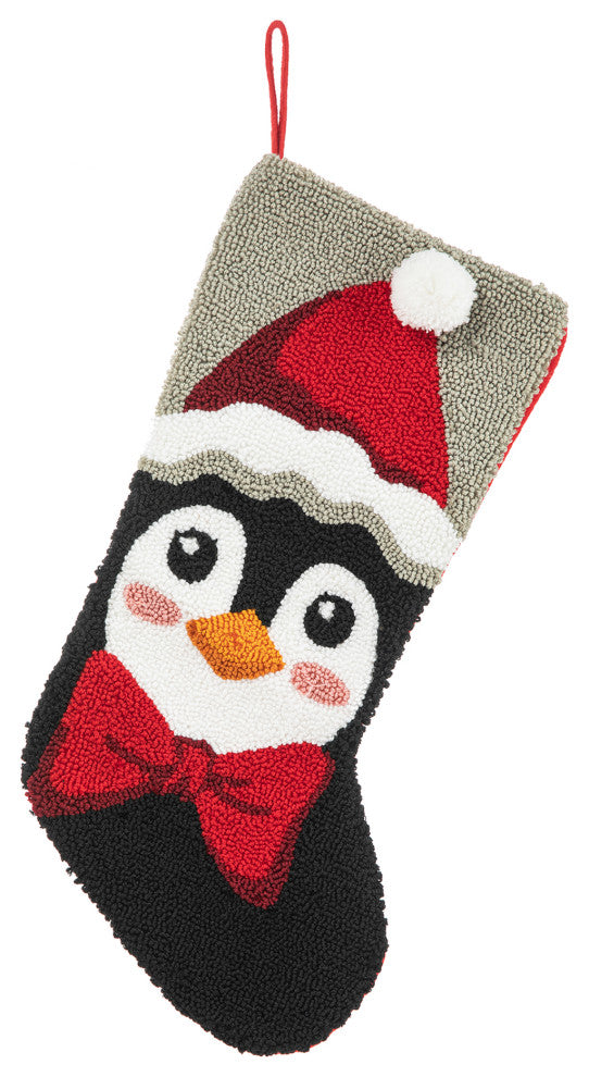 20.5"L Hooked Stocking, Penguin