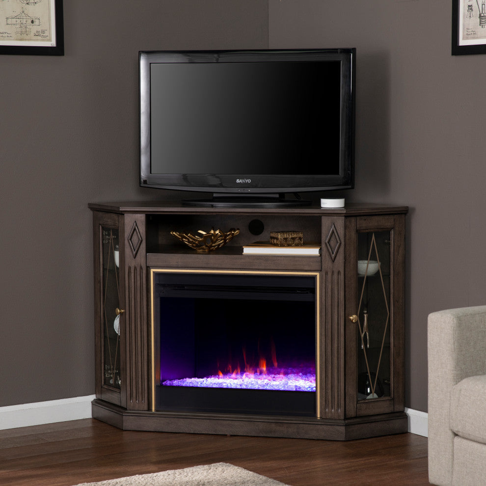 Tanda Color Changing Fireplace With  Media Storage