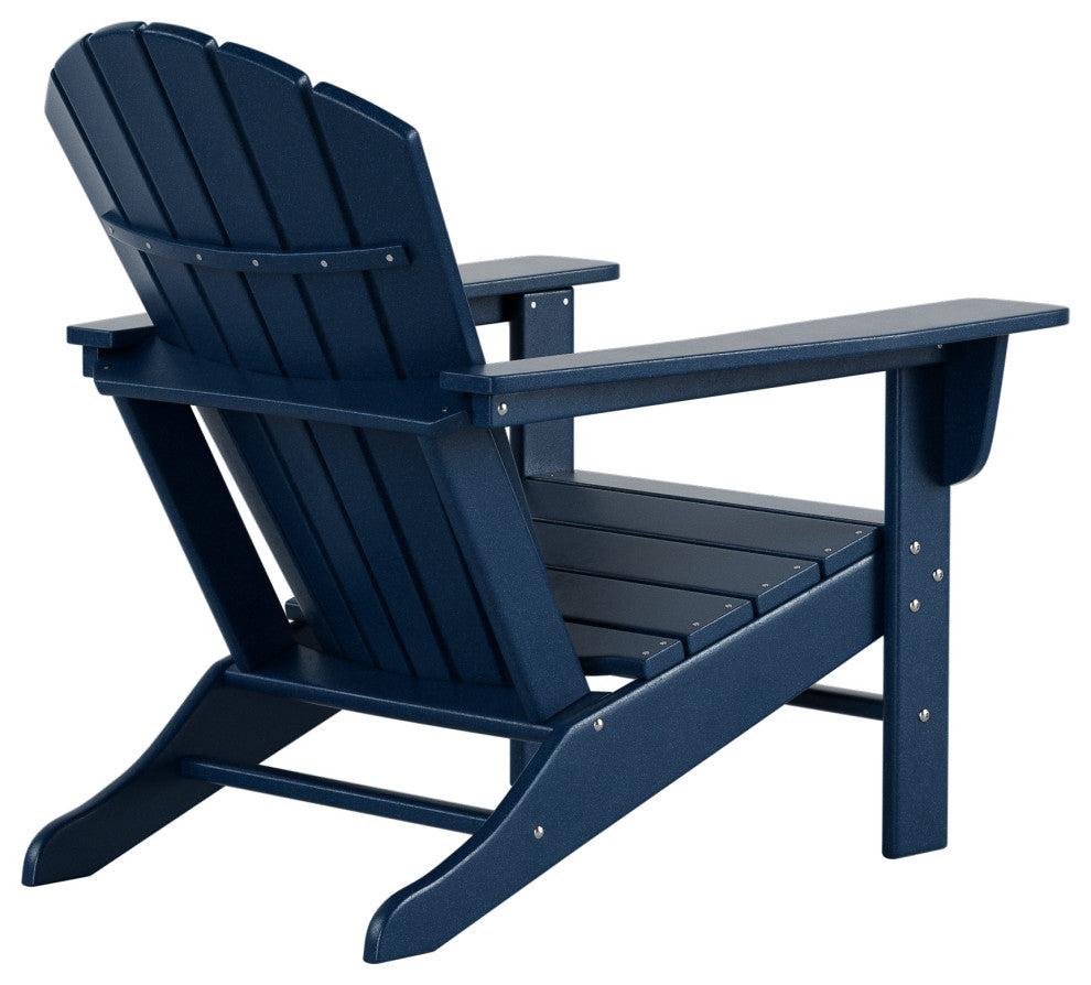 WestinTrends Outdoor Patio Adirondack Chair, Fire Pit Chairs, Navy Blue