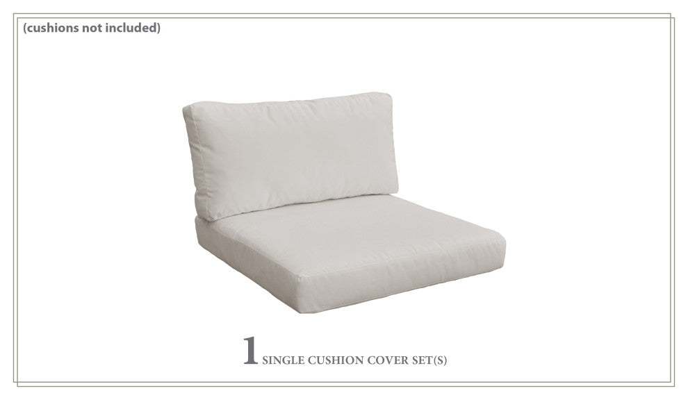 Covers for Chair Cushions 4" Thick, Beige