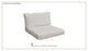 Covers for Chair Cushions 4" Thick, Beige