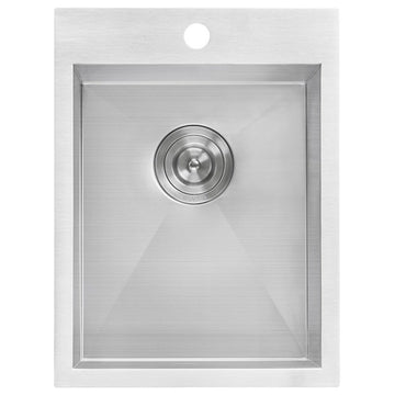 Ruvati RVH8110 15x20" Drop-in Topmount Stainless Steel Bar Prep Sink