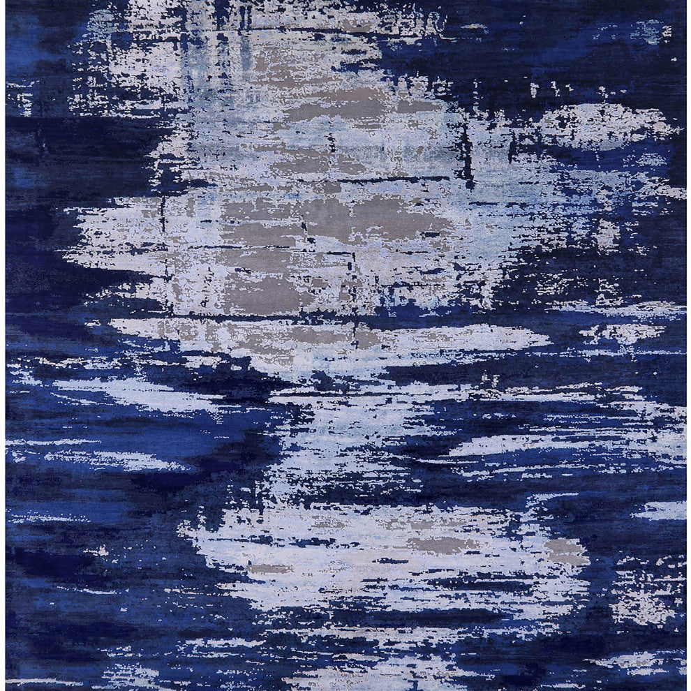 Ahgly Company Indoor Square Mid-Century Modern Area Rugs, 7' Square