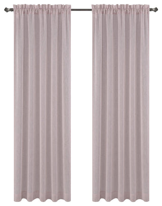 Chloe Drapery Curtain Panels, Dusty Pink