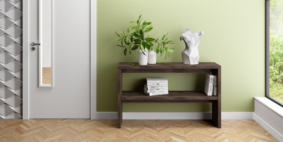 Sevilla Console Table, Distressed Brown