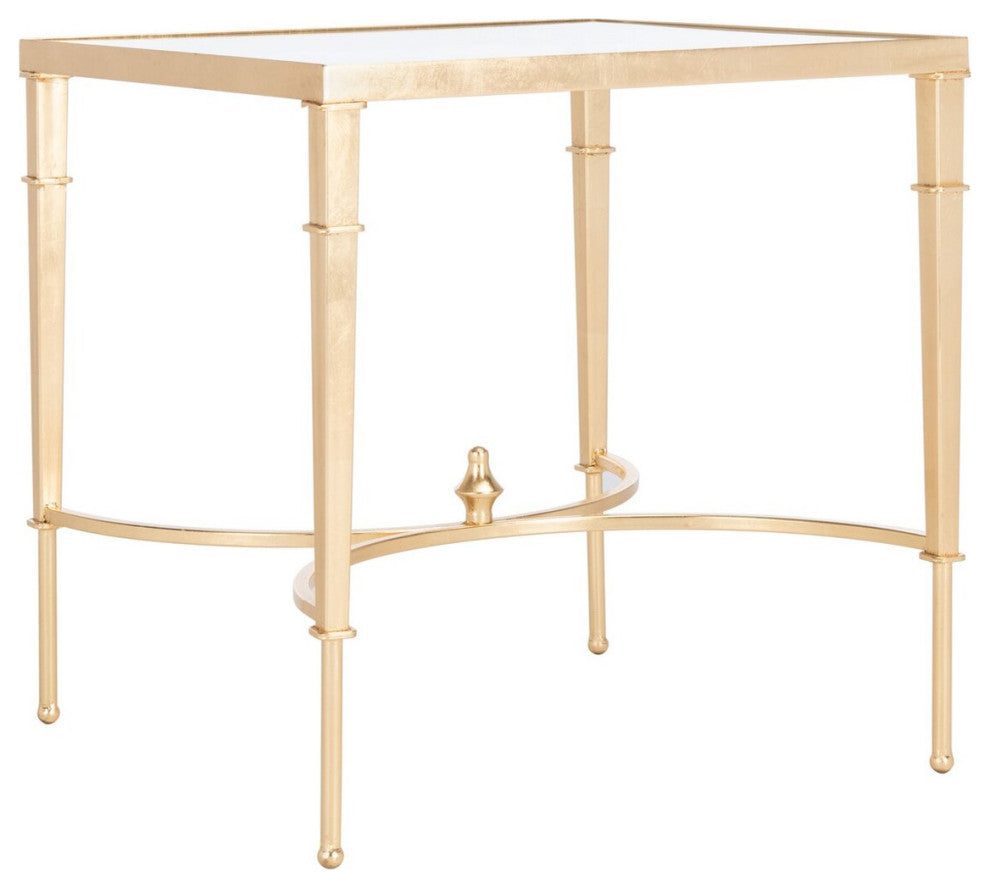 Safavieh Mendez Gold Leaf Accent Table Gold
