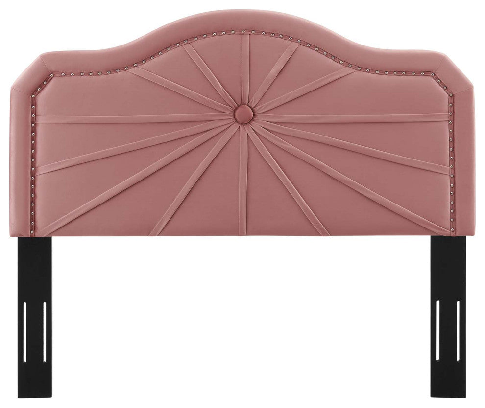 Headboard, Twin Size, Velvet, Pink, Modern Contemporary, Bedroom Master Suite
