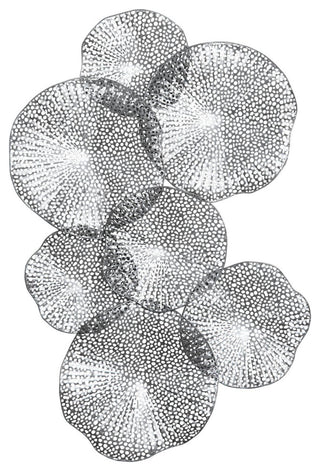 Uttermost 04210 Ripley Iron Lotus Wall Art - Metallic Pewter