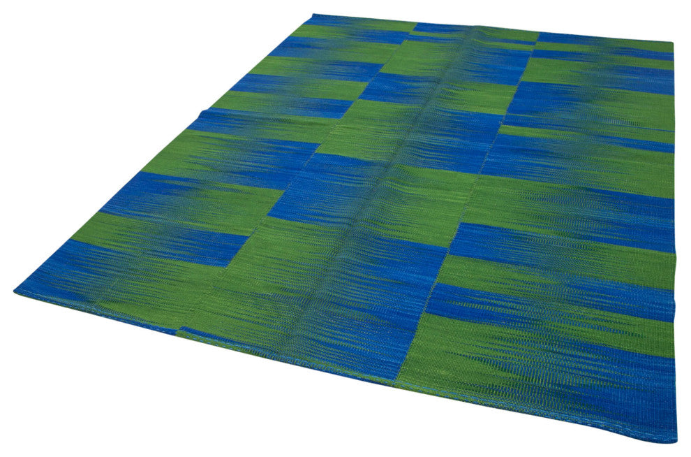 Rug N Carpet - Hand-knotted Oriental 6' 11'' x 8' 4'' Unique Wool Kilim Rug