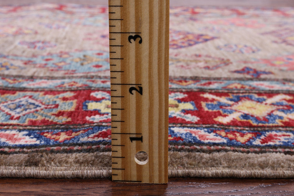 2' 6" X 10' 1" Super Kazak Hand Knotted Wool Runner Rug Q7495
