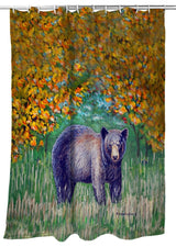 Betsy Drake Black Bear Shower Curtain