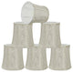 30363-6 Small Bell  Chandelier Clip On Lamp Shade Off White 4"x5"x5"