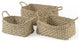 Set of Three Weaved Wicker Storage Baskets