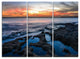 "Beautiful Blue Waters in Australia Beach" Metal Wall Art, 3 Panels, 36"x28"