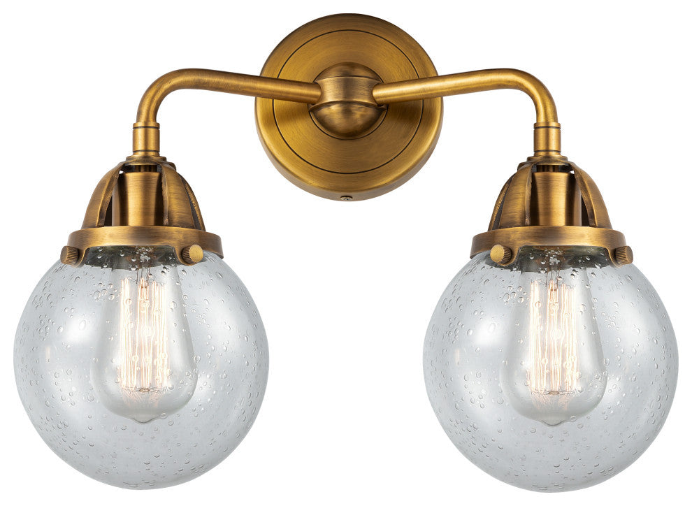 Beacon Bath Vanity Light, Brushed Brass, Seedy, Seedy