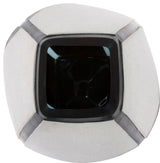 Deep Aqua Modern Glass Vase, Bain Collection