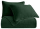 Stonewashed Cotton Velvet Quilt Set, Full/Queen, Emerald, 3 Piece