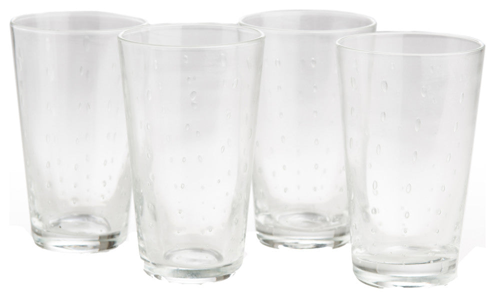 Rain Drop Clear High Ball, Set of 4