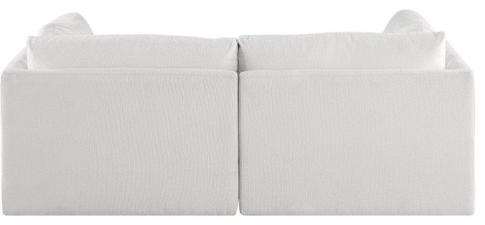 Ease Fabric Upholstered Modular Sofa, Cream