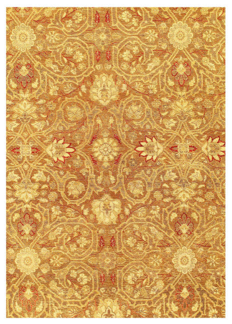 Fine Hand Knotted Pak Persian Tabriz Design 6'1''x9'3''