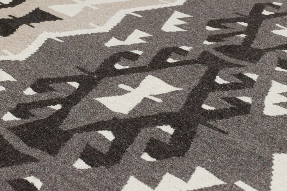New Handwoven Turkish Kilim Rug 6' x 7' 5", 72 in. x 89 in.