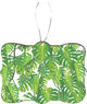 Green Tropical Forest Leaves Design Rectangle Christmas Tree Ornament