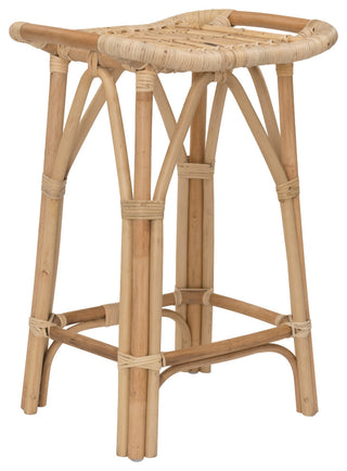 Salsa Rattan Counter Stool, Natural