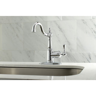Fauceture Single-Handle Bathroom Faucet With Push Pop-Up, Polished Chrome