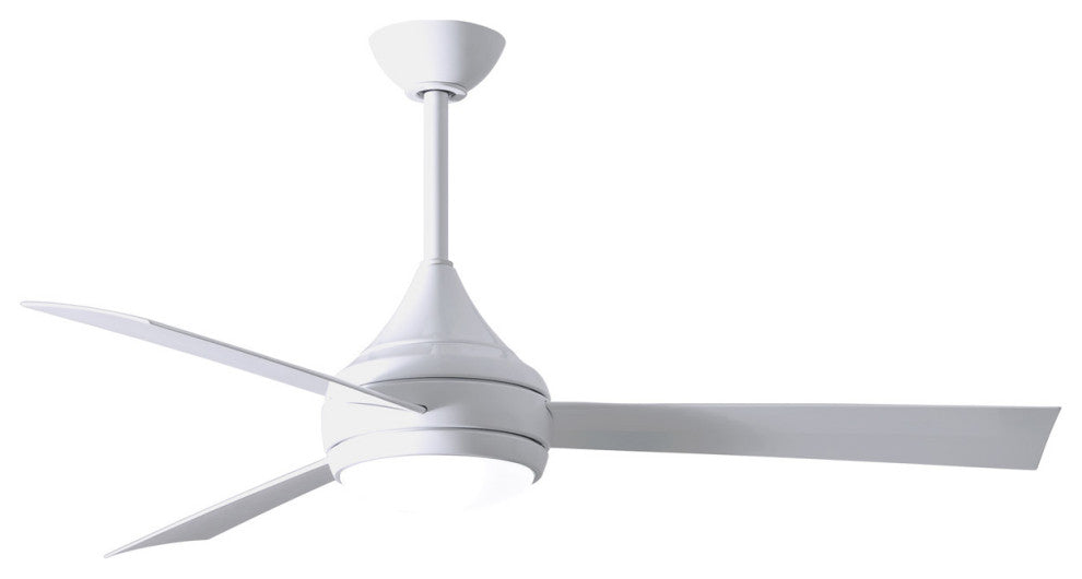 Matthews Fan, Donaire Coastal Ceiling Fan, Gloss White, Gloss White Wood