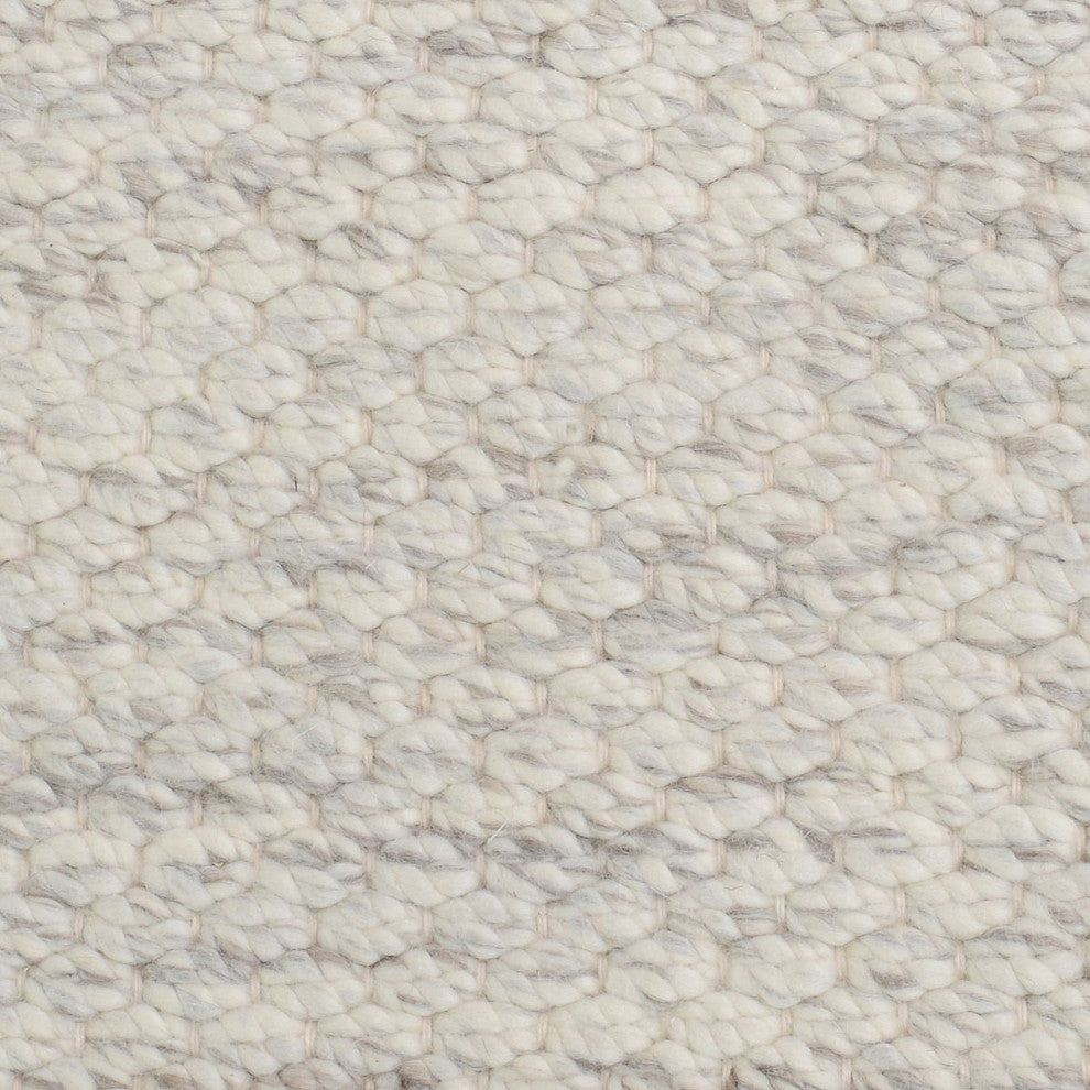 Classic Home Heathered Wool Ivory Rug, 8'x10'