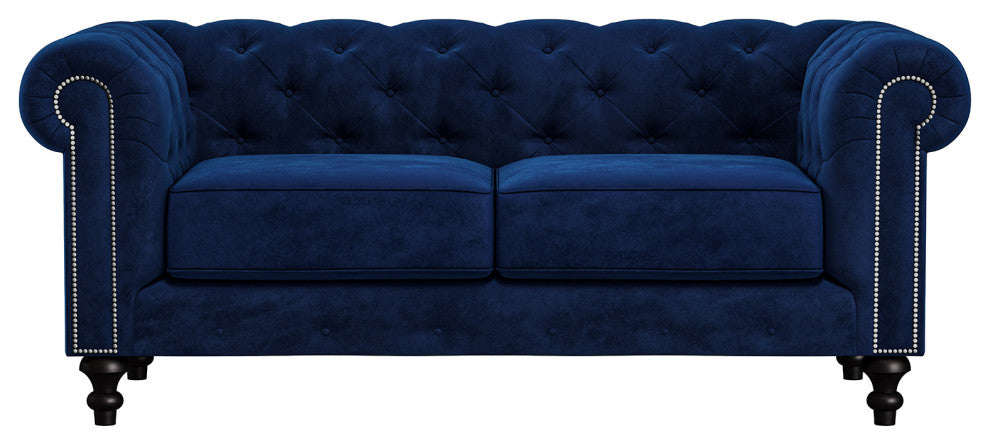 Nativa Interiors London 72" Sofa, Red, Deep Plush Depth