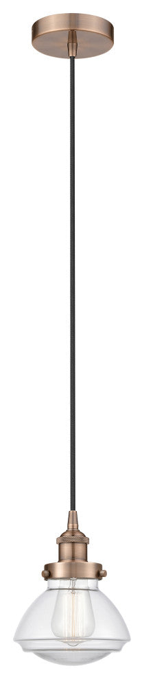 Innovations 616-1PH-AC-G322 1-Light Mini Pendant, Antique Copper