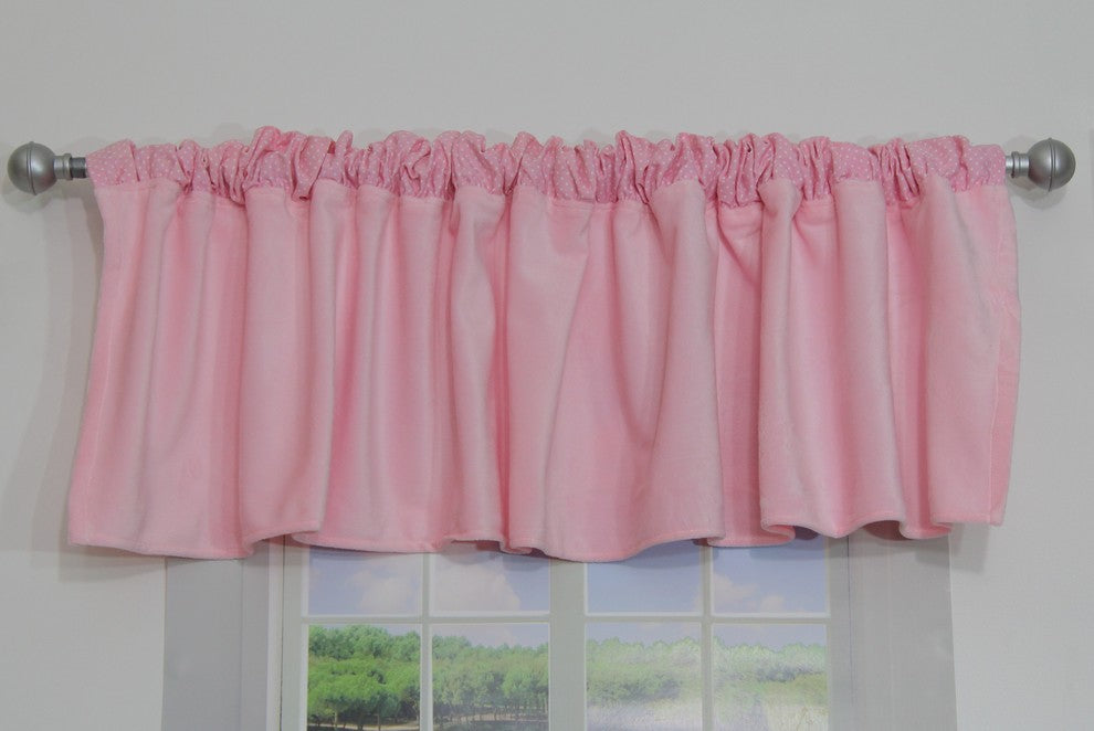 Imagination Velour Valance, Pink
