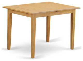 5Pc Dining Set, Rectangle Table, Butterfly Leaf, Four Chairs, Oak