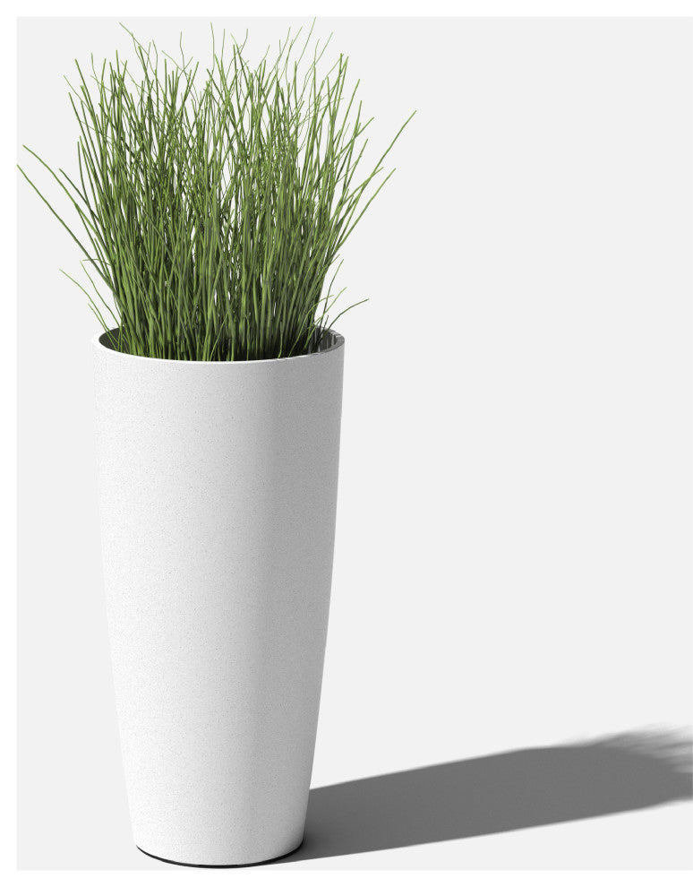 Veradek Pure Series Selena 28" Planter, White, One Pack