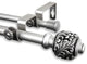 Tilly Double Curtain Rod, Satin Nickel, 48"-84"