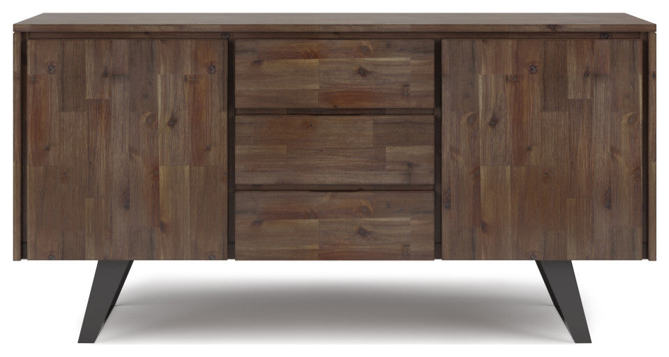 Lowry Sideboard Buffet, Rustic Natural Aged Brown