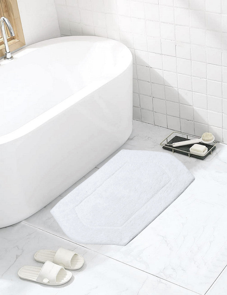 Waterford Bath Rug, 17"x24", White